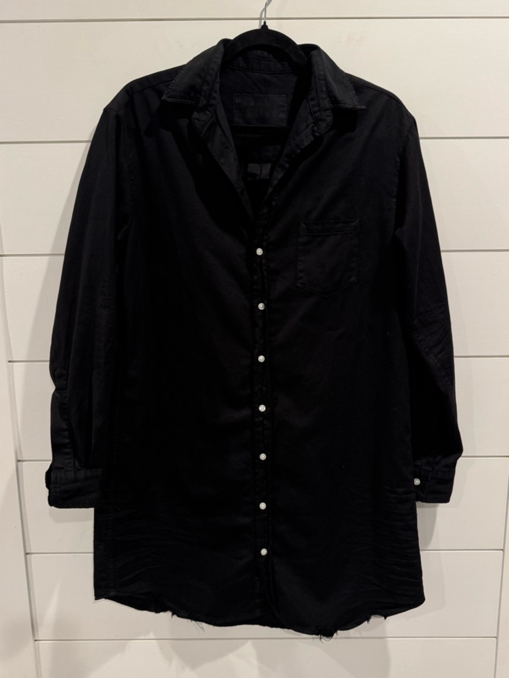 Frank & Eileen black denim Mary classic shirtdress - Picture 6 of 7